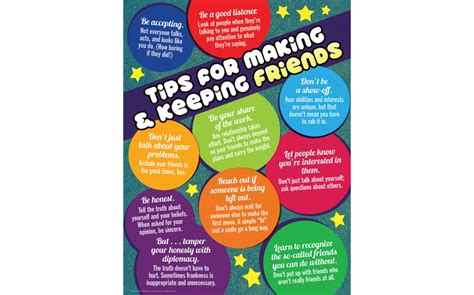 Tips For Making And Keeping Friends Poster Playroom Furnishings