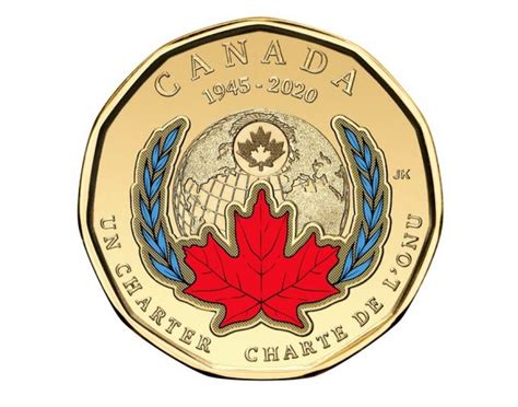 The Royal Canadian Mints First Ever Coloured Loonie Marks The 75th