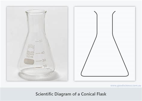 Sabar scientific borosilicate glass erlenmeyer conical flask ₹ 125/unit. Scientific Diagrams | Good Science