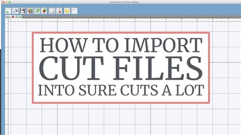 How To Import Files Into Sure Cuts A Lot Ai Pdf Svg Youtube