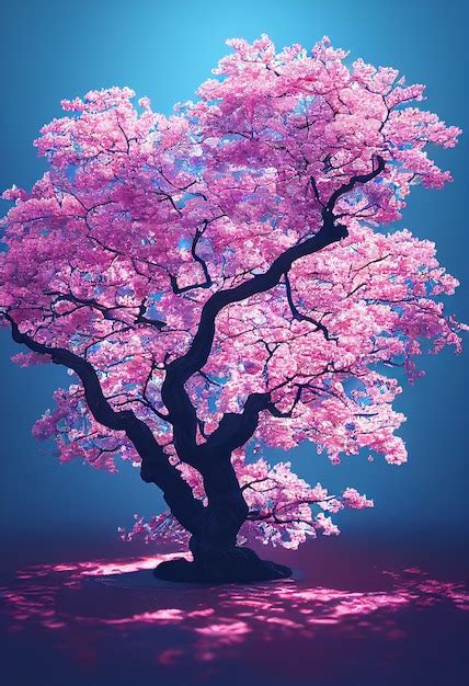 Árbol De Sakura En Flor Foto Premium