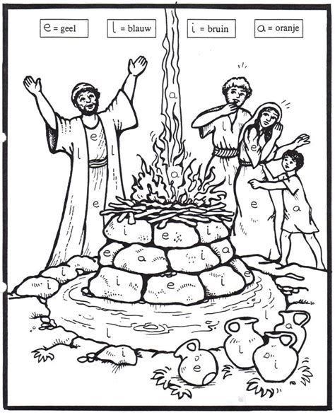 Baal Elijah Bible Coloring Pages Coloring Pages