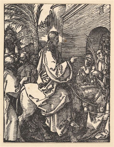 Albrecht Dürer Christs Entry Into Jerusalem From The Small Passion