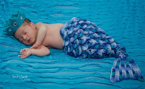 Ravelry Newborn Mermaid Tail And Tiara Pattern By Sue Mercer