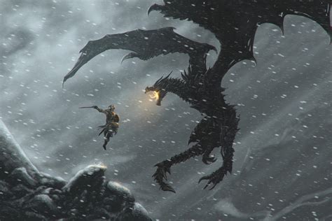 Download Dragon The Elder Scrolls V Skyrim Alduin The World Eater
