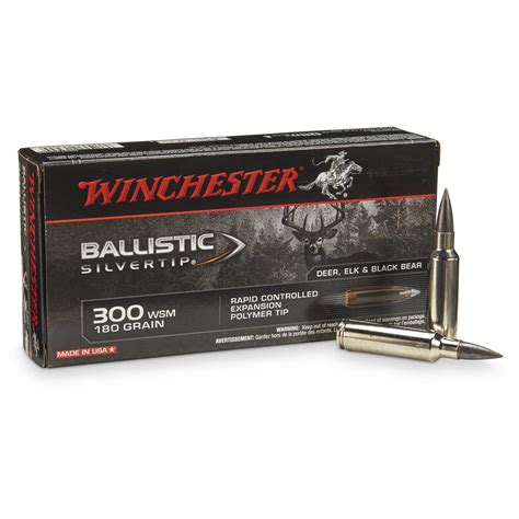 Winchester Supreme Ballistic Silvertip 300 Wsm Bst 180 Grain 20