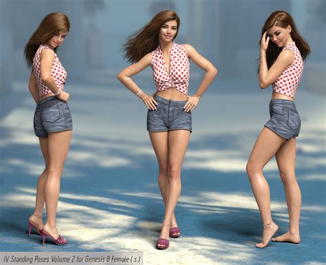 Iv Standing Pose Collection Version 2 For Genesis 8 Female S Daz 3d