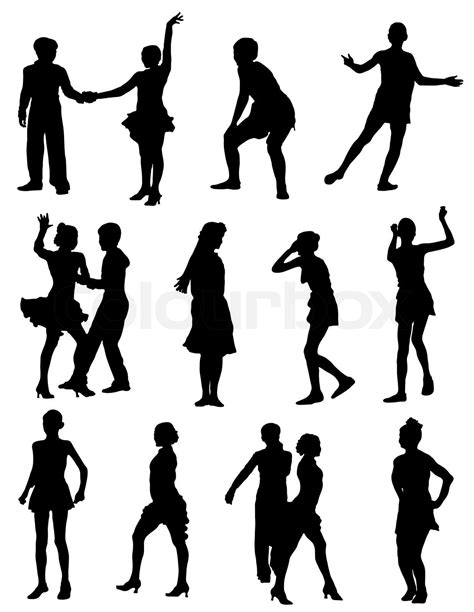 freude menschen illustration fröhlich lustig glück mädchen tanz tatkräftig vektor
