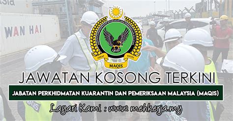 We did not find results for: Jawatan Kosong Terkini di Jabatan Perkhidmatan Kuarantin ...