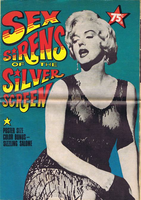 Sex Sirens Of The Silver Screen Marilyn Monroe Very Rare 1970s Magazine