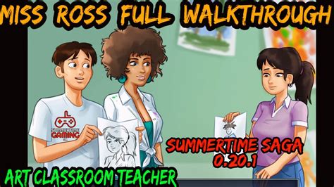 Miss Ross Full Walk Through Summertime Saga 0201 Art Class