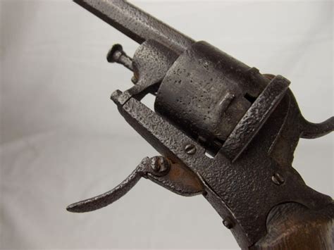 19th Century Belgian Pinfire Revolver Cal 8mm Sally Antiques