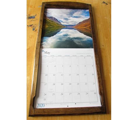Custom Wood Calendar Holder Frame Amazonca Handmade