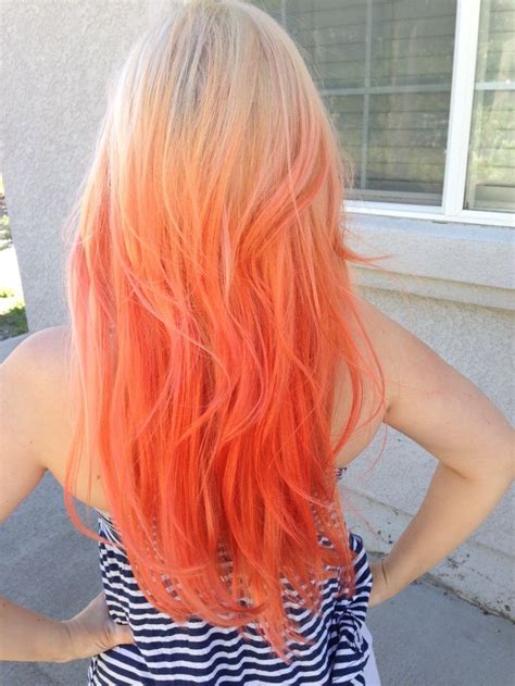 pin by celeste parker on hair reverse ombre hair orange ombre hair light hair color