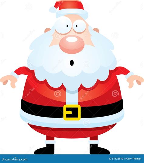 Surprised Cartoon Santa Claus Stock Vector Illustration Of Clipart