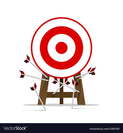 All Miss The Target Goal Royalty Free Vector Image