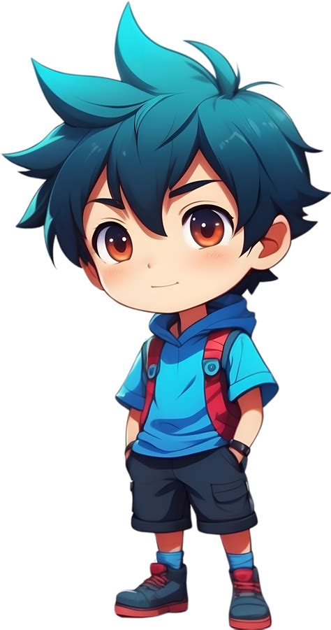 Ai Generated Cartoon Boy Character With Smile Face 35268102 Png