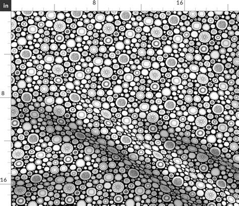 Black And White Polka Dots Fabric Spoonflower