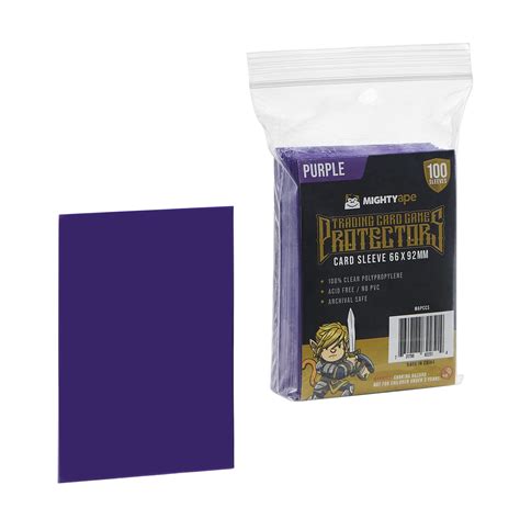 Mighty Ape Tcg Protectors 100 Sleeves Purple The Board Gamer Au