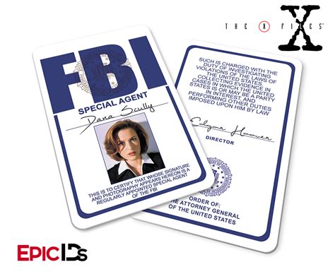 The X Files Inspired Classic Edition Style 2 Dana Scully Fbi