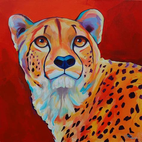 Cheetah Original Cheetah Giclee Print By Corina St Martin