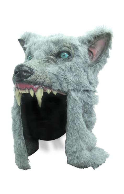Wolf Warrior Helmet Wolf Mask With Faux Fur Horror