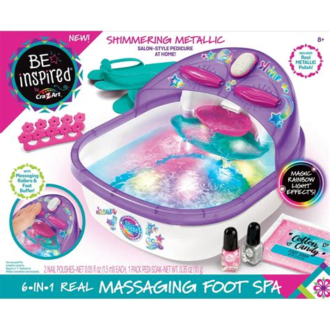 Cra Z Art Be Inspired 6 In 1 Foot Spa For All Your Foot Pampering Pedicure Needs
