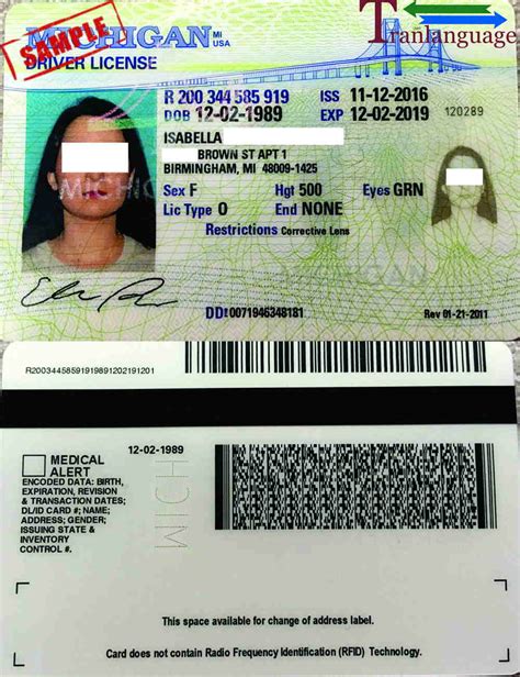Driver License Usa Tranlanguage Certified Translations