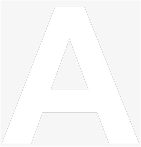 Download Transparent White Letter A Png White Letter A No Background