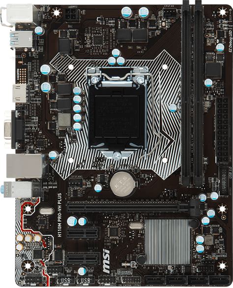 Msi H110m Pro Vh Plus Motherboard Specifications On Motherboarddb