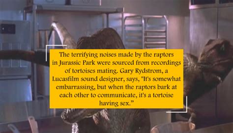 Did You Know Raptors In Jurassic Park Were Sounds Of Mating Tortoises Thefactnotes