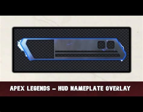 Apex Legends Nameplate Health Bar Hud Overlay Animated Blue Etsy Canada