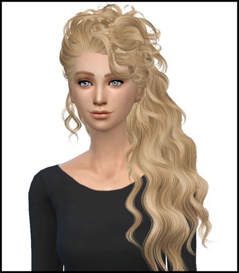 Sims 4 Hairs Simista Newsea`s Disco Hairstyle Converted By David