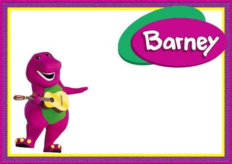 Free Barney Invitation Template Printable Templates