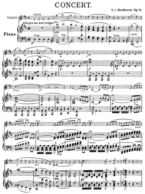 beethoven violin concerto in d major op 61 pdf