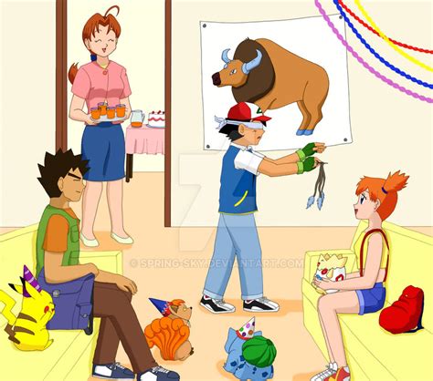 Ash Ketchum S Birthday Party By Spring Sky On Deviantart