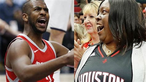 James Hardens Mom Causes Chris Paul To Turn The Ball Over Youtube