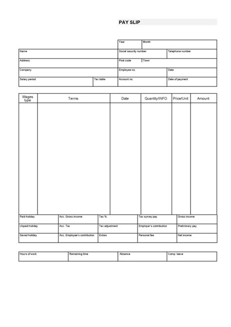 Direct Deposit Pay Stub Template Free Download Printable Templates Lab