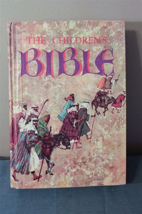 Vintage The Childrens Bible Golden Press Hardcover 1970 Large