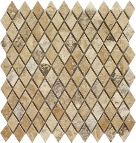 1×2 Philadelphia Harlequin Pattern Polished Mosaic Tile By Soci