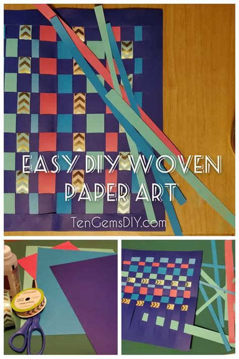 How To Make A Paper Weaving Craft For Kids Paper