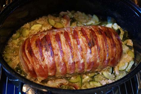 Hausmannskost Hackbraten im Backofen