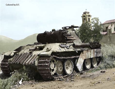 Panther Tank Number 114 In Italy 1944 Wereldoorlog Oorlog Panter
