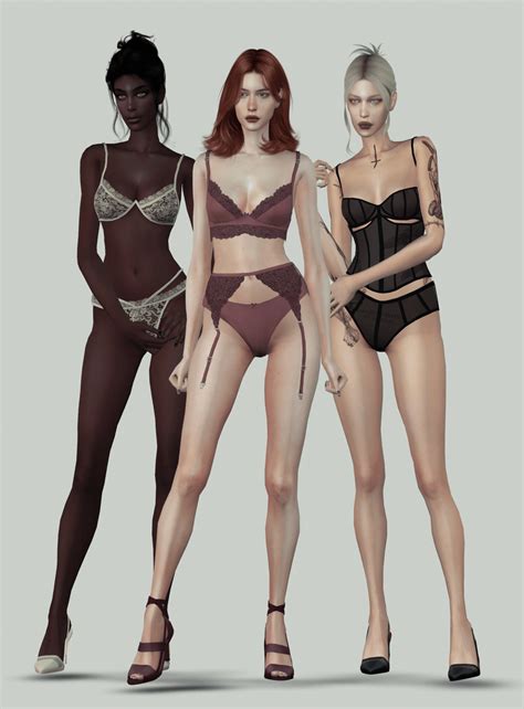 sims 4 lingerie set 3 the sims book