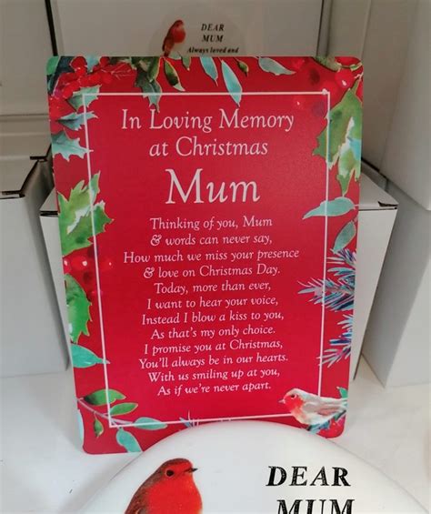 Christmas Graveside Memorial Card Mum Cottage Garden Centre