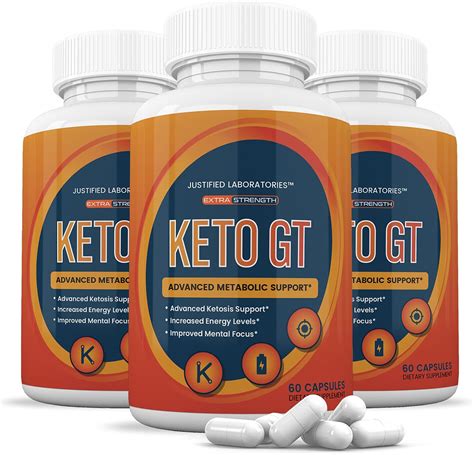 3 Pack Keto Gt Advanced Ketogenic Pills Supplement Includes Gobhb Exogenous