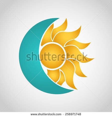 The Sun And Moon Logo Design