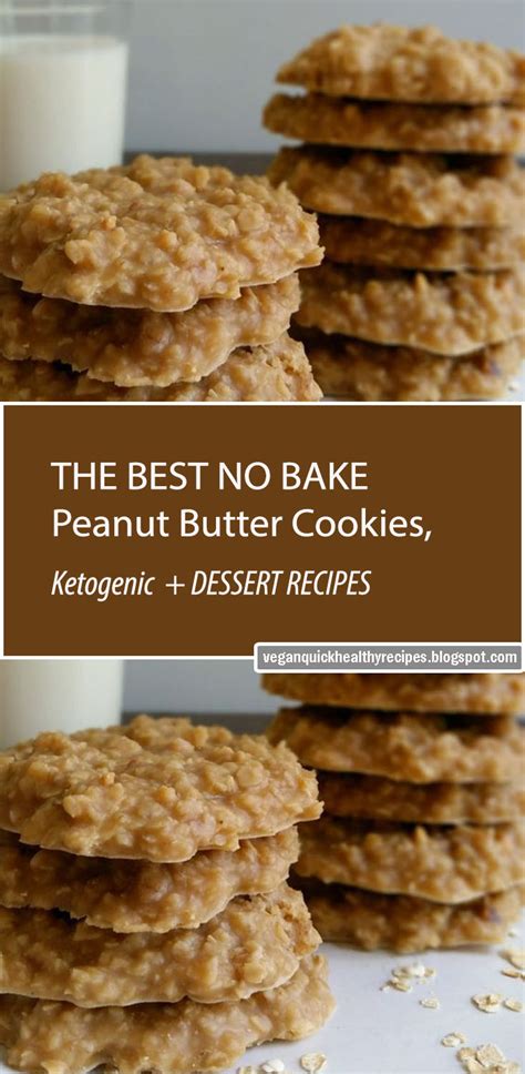 While there's no baking involved with this recipe, there is one step on the stove top for melting the butter. THE BEST NO BAKE Peanut Butter Cookies, - Vegan Quick ...
