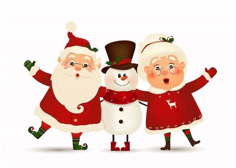 Feliz Navidad Compañeros Personaje De Dibujos Animados De Santa Claus Divertido Muñeco De