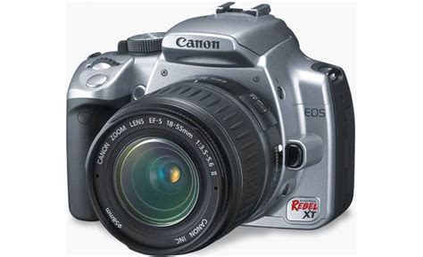 Canon Eos Digital Rebel Xt Kit Silver 8 Megapixel Digital Slr Camera